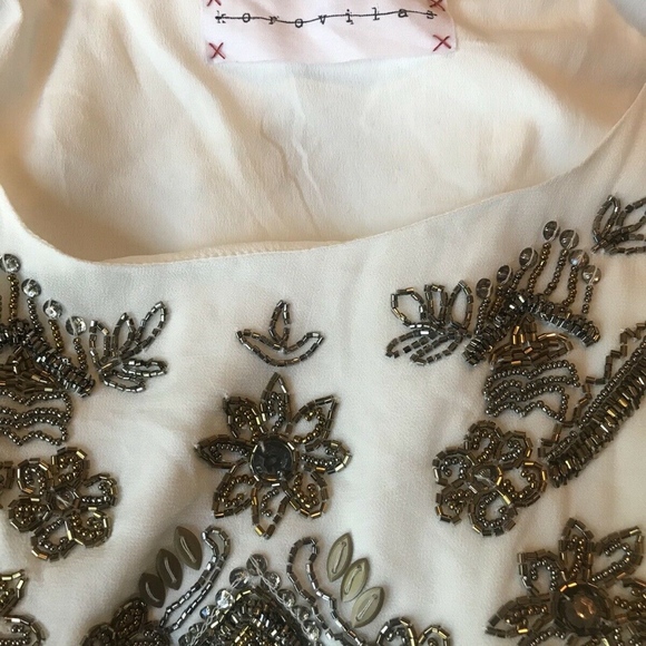 Korovilas Embroidered Beaded Swing Maxi Gown XS - Picture 7 of 8